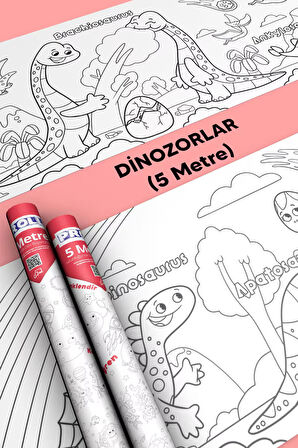 Dinozor Boyama Kağıdı