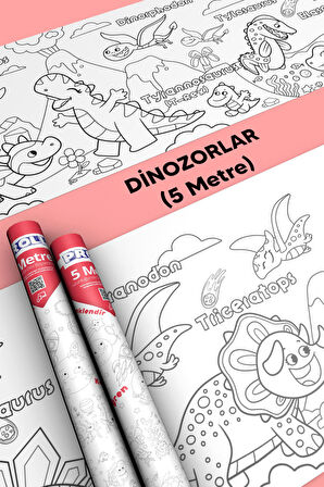 Dinozor Boyama Kağıdı