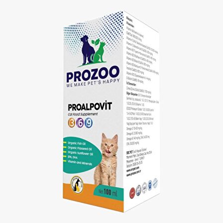 PROALPOVİT KEDİ 100 Ml