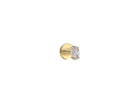 Marquise 0,12ct Pırlanta Piercing-Tragus