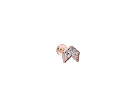 Miles 0,11ct Pırlanta Piercing-Tragus