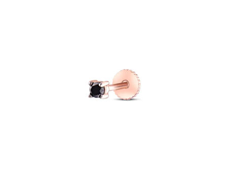 Imperius 0,10ct Siyah Pırlanta Piercing-Tragus