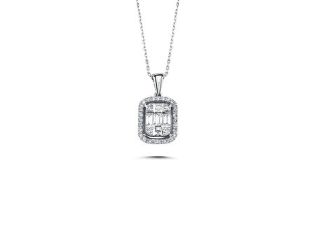 LUXURY COLLECTİON 1,07ct Pırlanta Baget Set