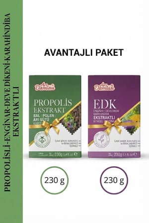 Arı Damlası 2'li Macun Setleri –Propolis Ekstraktlı-Enginar-Deve Dikeni-Karahindiba İçerikli Macun