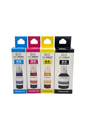 ProPrint Canon G1460 4 Renk Mürekkep 135 ML - 70 ML GI-41