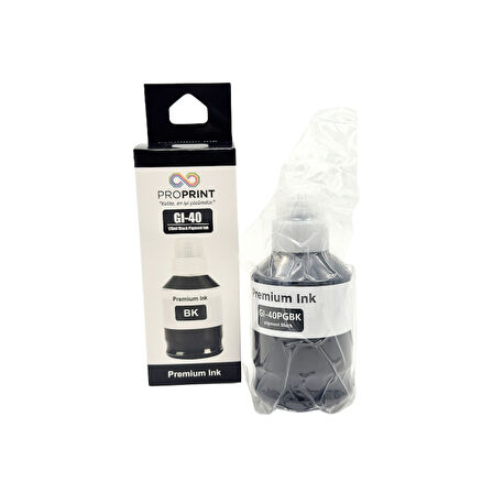 ProPrint Canon GI-40 Siyah Muadil Mürekkep 170 ML G6040