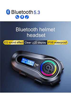 Radyo Özellikli Kask Kulaklık Q-08P Su Geçirmez Bluetooth Motosiklet Radyolu Bluetooth Kulaklık