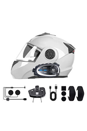 Q29 Motosiklet Kask İletişim Sistemi + Bluetooth Kulaklık + 1080P HD Kamera
