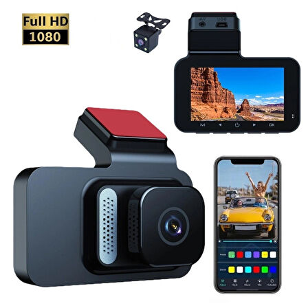 Full HD 1080P Araç İçi DVR Kamera - Gece Görüşlü, Geniş Açılı, Hareket Algılamalı