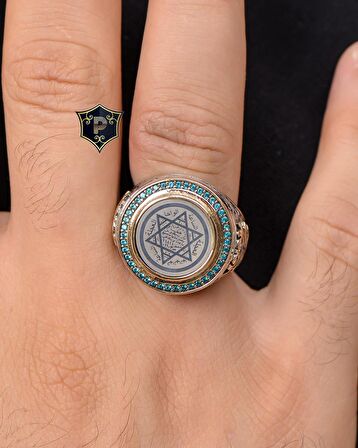 Hz. Süleyman Mührü 925 Ayar Gümüş Erkek Yüzüğü