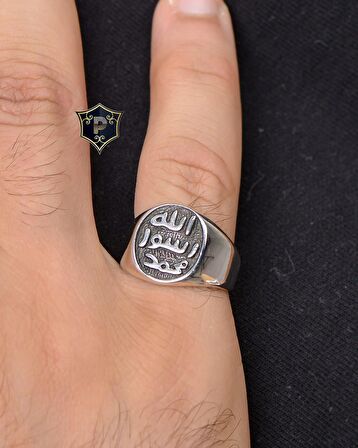Mührü Şerif 925 Ayar Gümüş Erkek Yüzüğü