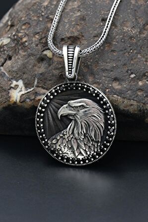 Kartal 925 Ayar Gümüş Kolye Zincir