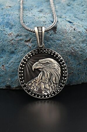 Kartal 925 Ayar Gümüş Kolye Zincir