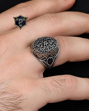 Örgü Tasarım 925 Ayar Gümüş Erkek Yüzüğü