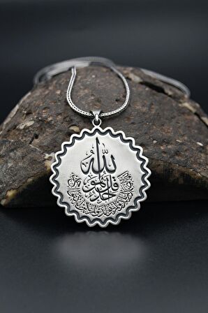 İhlas Suresi 925 Ayar Gümüş Kolye Zincir 