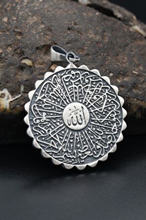 İhlas Suresi Kolye Ucu 925 Ayar Gümüş