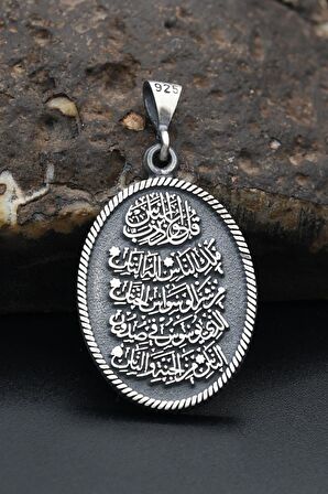 Nas Suresi Kolye Ucu 925 Ayar Gümüş