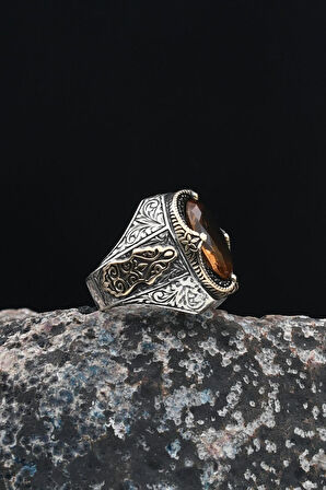 925 Ayar Gümüş Erkek Yüzüğü Zultanit Taşlı 901239