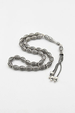 Erkek 925 Ayar Gümüş Tesbih Orta Boy -26 Gr- 901699