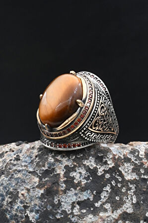 Kaplangözü Taşlı 925 Ayar Gümüş Yüzük Zirkon Taş Süslemeli 902022