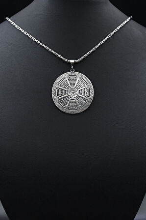 Ayetel Kürsi ve Kadir ve Kafirun ve Nas ve Falek ve İhlas ve Elif Lamaim ve Fatiha Sureleri Kral Zincirli 2Mm 925 Ayar Gümüş 902051