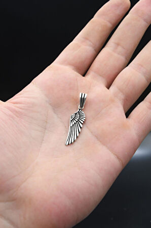 Kolye Zincir Kanat Motifli 925 Ayar Gümüş 902066