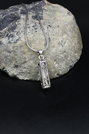 Cevşen Hz. Ali Zülfikar Kılıcı 925 Ayar Gümüş Kolye Zincir 902138