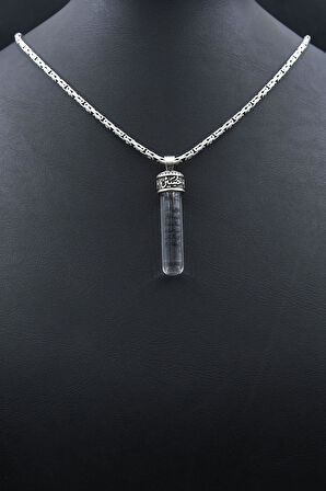 Ayetel Kürsi Yazılı Cevşen 925 Ayar Gümüş Kolye Kral Zincir 2Mm 902179