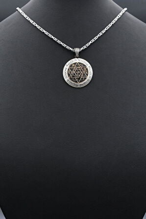 Hz. Süleyman Mührü 925 Ayar Gümüş Kolye Kral Zincir 2Mm 902414