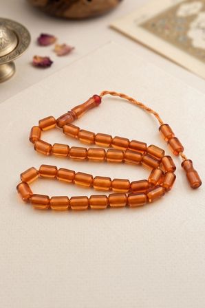 Sıkma Kehribar Taşlı 33'lük Tesbih 902856