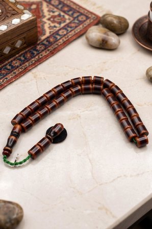 Sıkma Kehribar Taşlı 33'lük Tesbih 902858