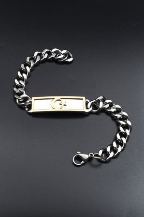 Ay Yıldız - AYYILDIZLI Figaro Paslanmaz Çelik Bileklik 10Mm 902874