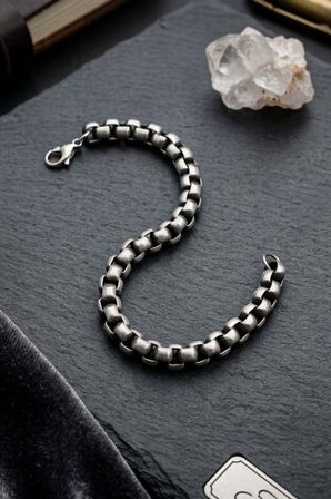 Paslanmaz Çelik Gemici Model Bileklik 8Mm 902944