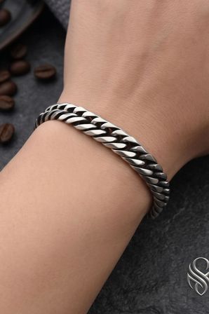 Paslanmaz Çelik Gemici Model Bileklik 10Mm 902945