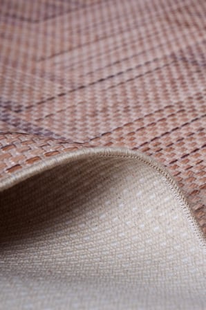 Decoser Hasır 8051 Kahve Halı Kilim Kaymaz Taban Salon Mutfak Kesme Yolluk
