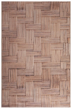 Decoser Hasır 8051 Kahve Halı Kilim Kaymaz Taban Salon Mutfak Kesme Yolluk