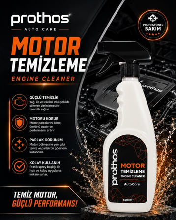 Prothos MOTOR TEMİZLEYİCİ SPREY 500 ML
