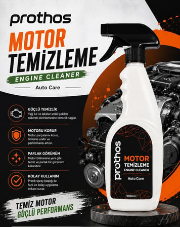 Prothos MOTOR TEMİZLEYİCİ SPREY 500 ML