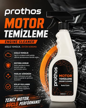 Prothos MOTOR TEMİZLEYİCİ SPREY 500 ML