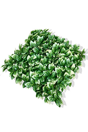 YAPAY BEYAZ DETAYLI PORTAKAL YAPRAĞI BİTKİ DUVAR KAPLAMA 50X50 CM