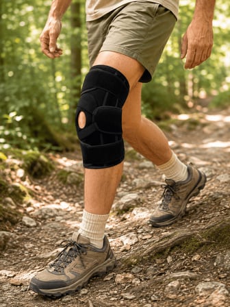 Dizliği Esnek Ligamentli Silikon Pedli Menisküs Destek Bandajı