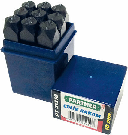 Partner PT21203 9 Parça Çelik Rakam 3mm