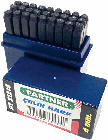 Partner PT21213 27 Parça Çelik Harf 3mm