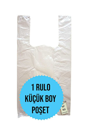 KÜÇÜK BOY 1 RULO POŞET HIŞIR MARKET MANAV ALIŞVERİŞ 23x43cm ŞEFFAF 200 ADET