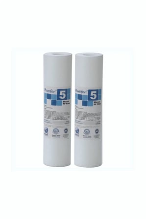 Nsf Onaylı Purefer Açık Kasa Su Arıtma Cihazlarına Uygun 10 Inç 5 Micron Sediment Filtre 2 Adet