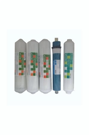 Nsf Onaylı Purefer Kapalı Kasa Su Arıtma Cihazlarına Uygun 5 Li Filtre Set %100 Coconut