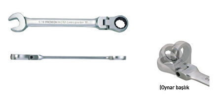 Proxxon 23048 Mafsallı Cırcırlı Kombine Anahtar 11mm
