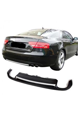 Audi A5 8p3 Coupe 2008 - 2011 Arka Tampon Eki - Difüzör (plastik)