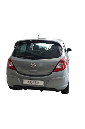 Opel Corsa D (2007-2015)  Uyumlu Arka Tampon Eki - Difüzör (plastik)