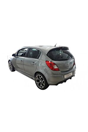 Opel Corsa D (2007-2015)  Uyumlu Arka Tampon Eki - Difüzör (plastik)